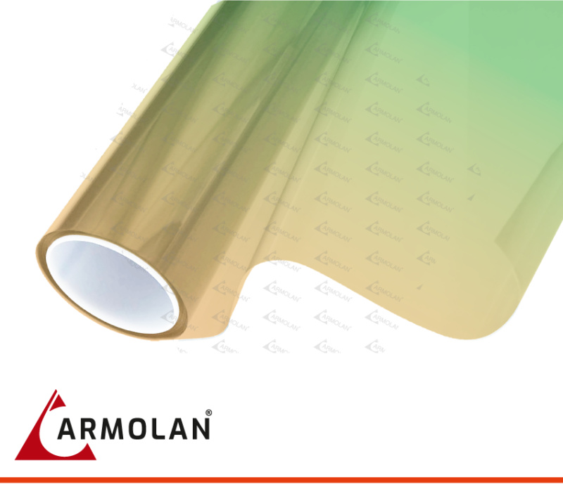 Dekorfolie ARM Color-Flip Rot-Gelb | 137 cm × 30,48 m